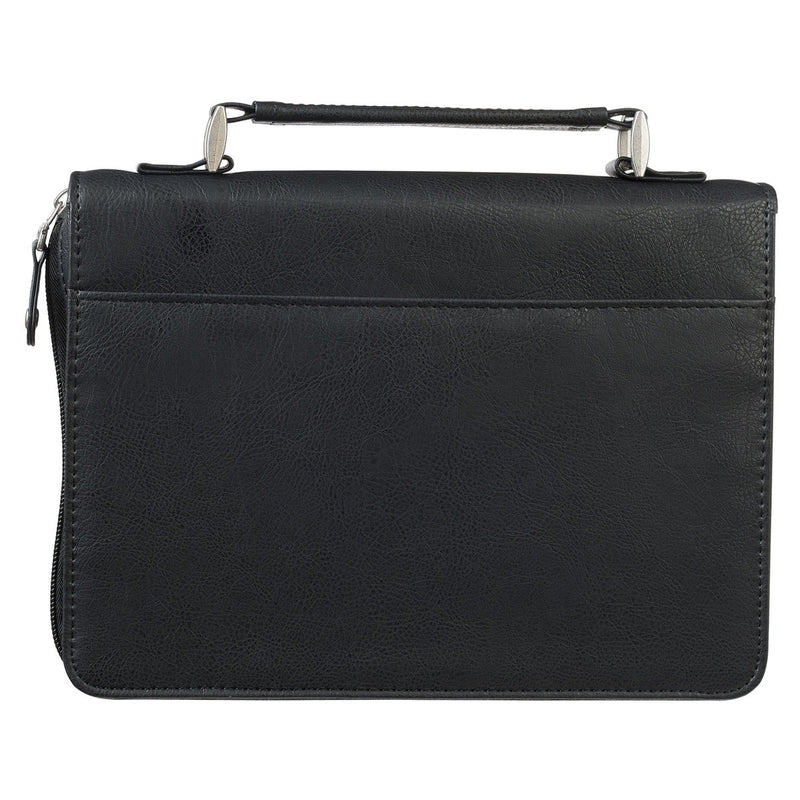 Wees sterk Ef. 6:10 Bijbelomslag Klassiek Grijs/Zwart.