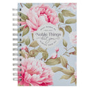 Pink Peony Noble Things Prov. 31:29  Journal Wirebound