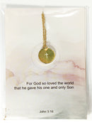 Cross necklace gold stainless steel