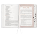 NLT The Spiritual Growth Bible Full-grain Leather White