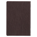 NLT The Spiritual Growth Bible Full-grain Leather Mahogany