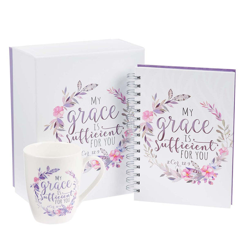My Grace is Sufficient - Journal and Mug