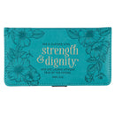 Strength & Dignity Teal Faux Leather Che
