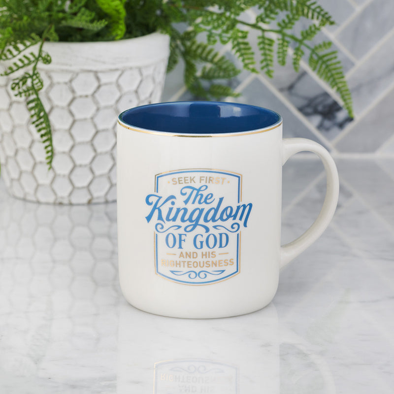The Kingdom of God Blue Ceramic Coffee M