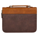 Stand Firm Two-tone Brown Faux Leather C
