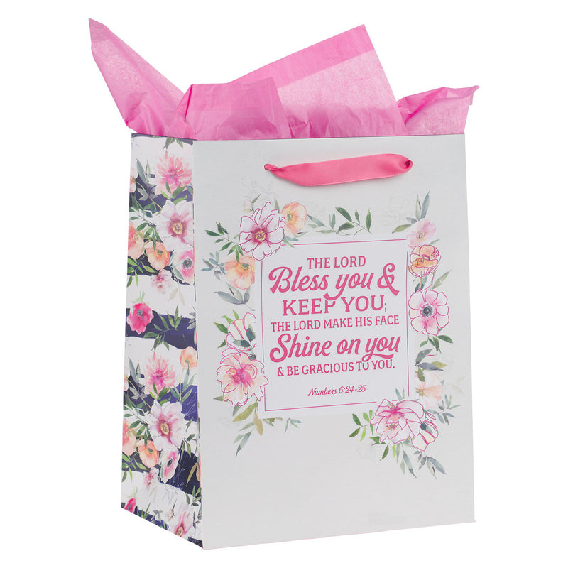 Bless You and Keep You Floral with Card