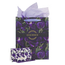 Blessed Purple Tulip with Card-Luke 1:45