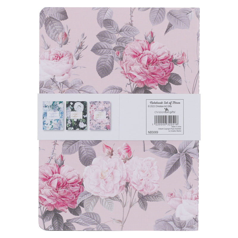 Graceful Peonies Large - Set of 3