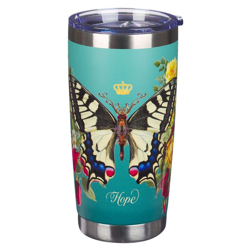 Teal Hope Butterfly  - Isaiah 40:31