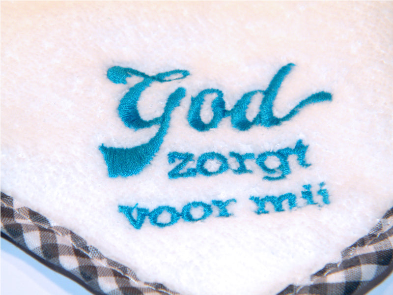 God zorgt voor mij blauw