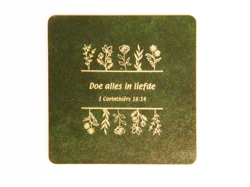 Doe alles in liefde. Groen