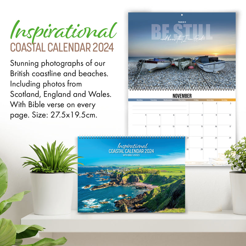 Inspirational Coastal Calendar 2024