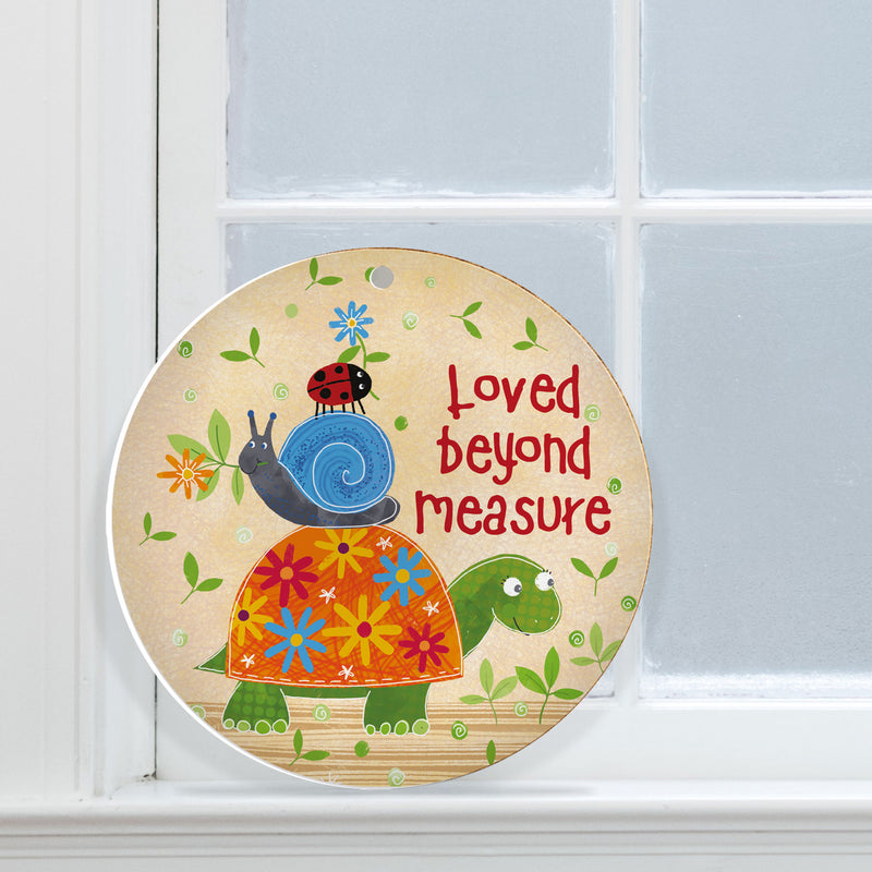 Loved beyond measure hanging decor