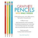 72 Graphite Pencils with Bible verses