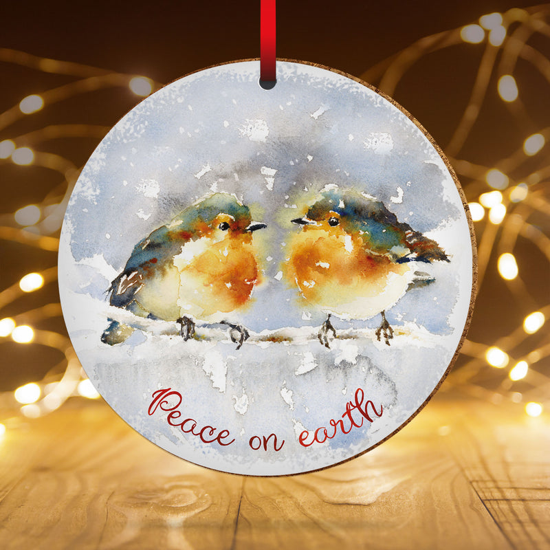 Robins ceramic decoration