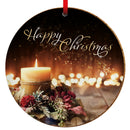 Kerstkaars keramische decoratie