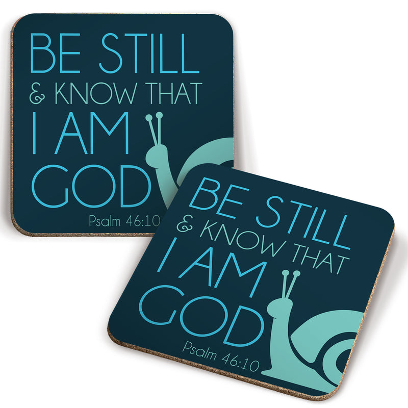 Be Still (snail) coaster