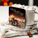 Kerstkaars onderzetter