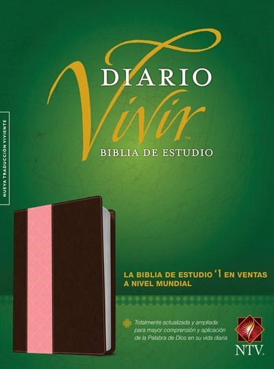 Span-NTV Life Application Study Bible (Biblia De Estudio Del Diario Vivir)-Pink/Brown TuTone Indexed