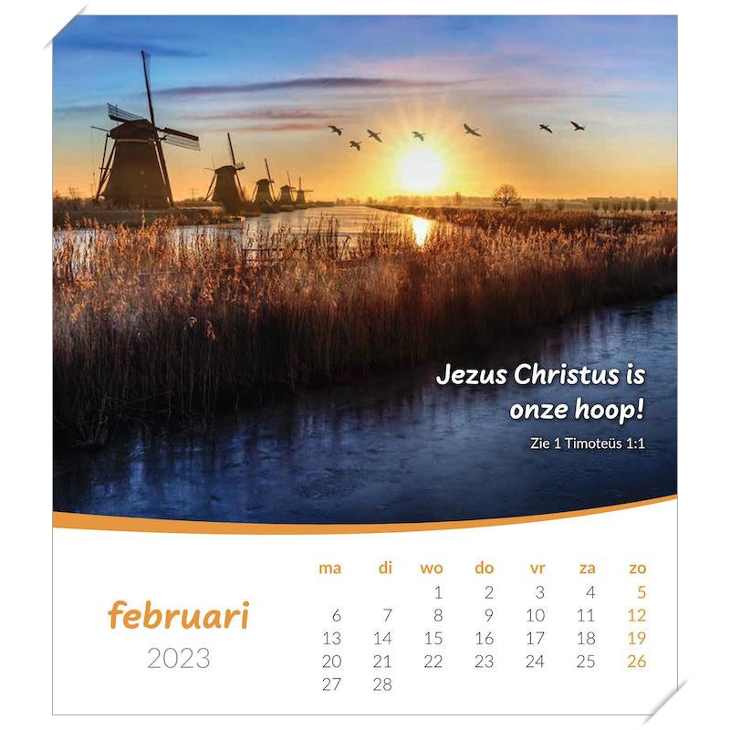 Kalender met Ansichtkaarten LEVEN, 2023 Bureau/wand kalender