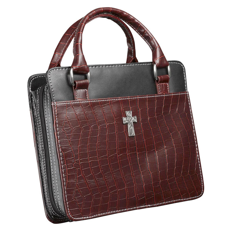 Croc Purse style - Burgundy