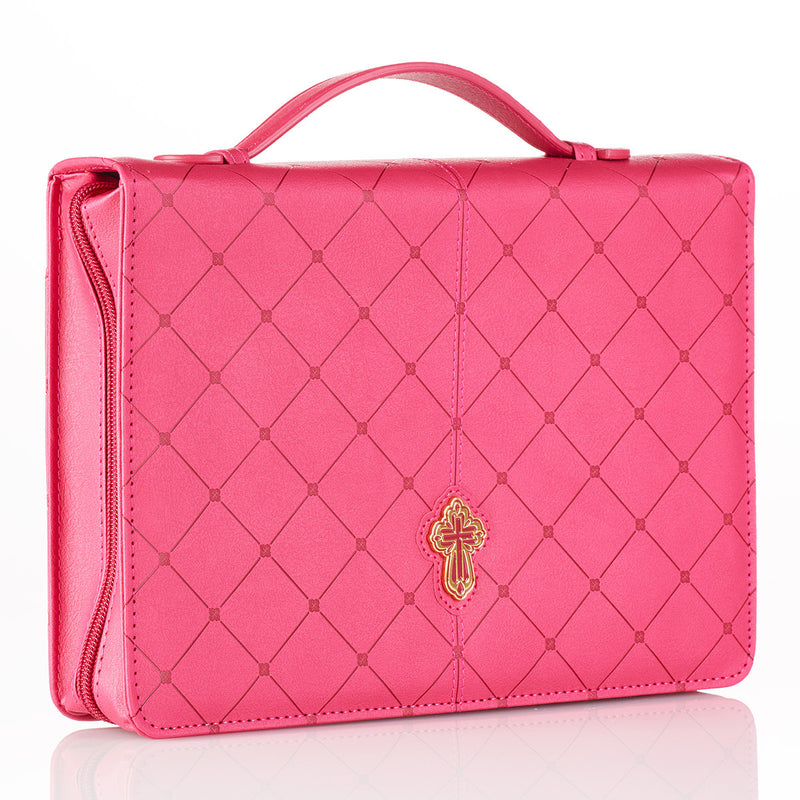 Cross - Pink - Large - LuxLeather
