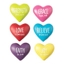 Heart rock with various texts - Assorted