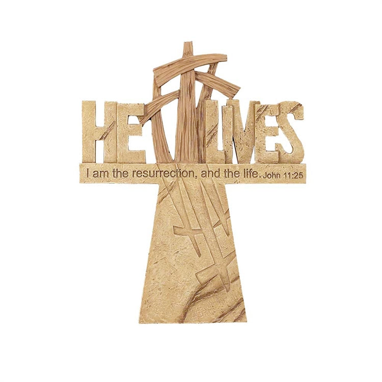 He lives - Wall Cross - 22,9 cm