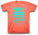 Pray more worry less - Orange