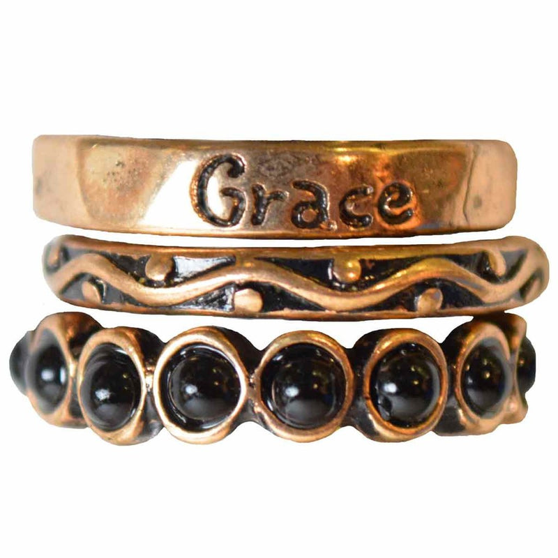 Grace - Set of 3 rings - Size 8