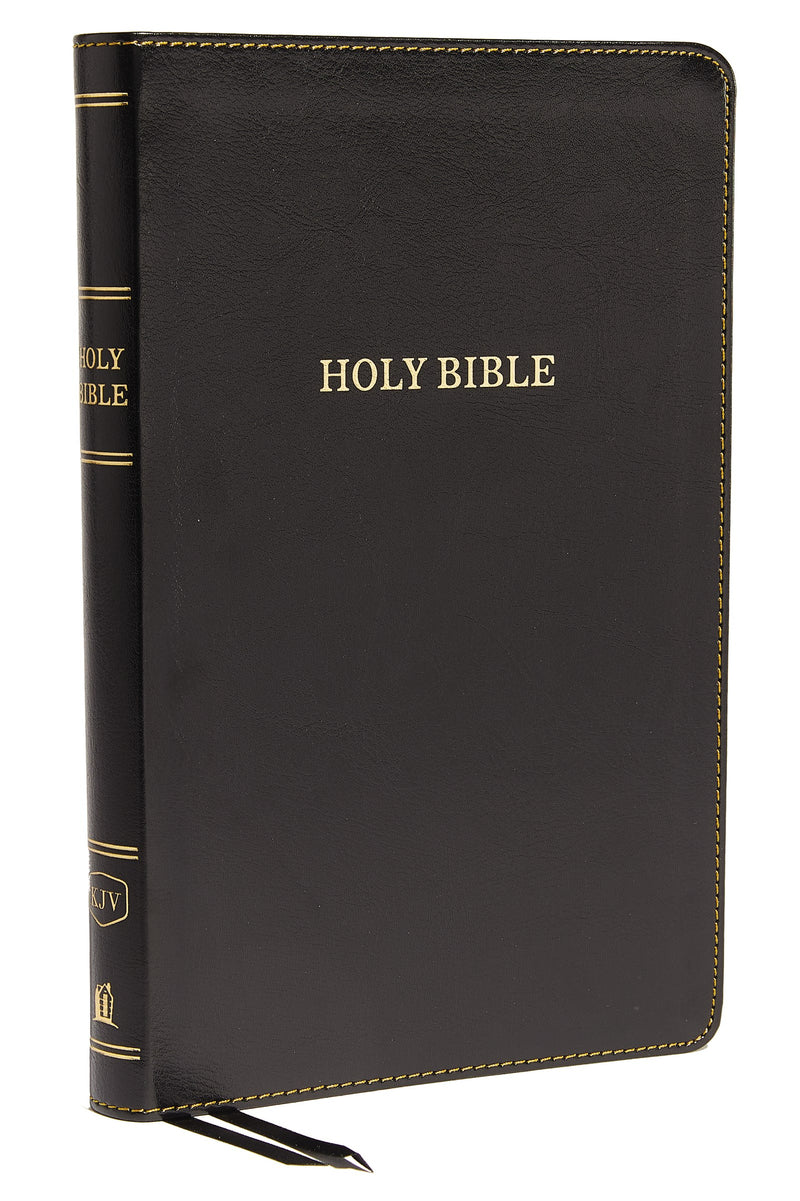 KJV Thinline Bible (Comfort Print)-Black Leathersoft Indexed