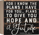 For I know the plans - Jer 29:11
