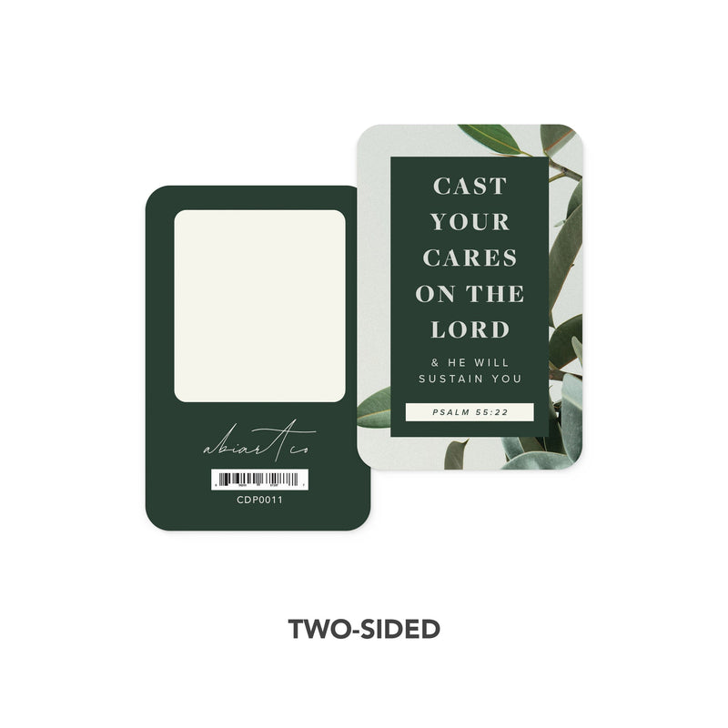 Cast your cares on the Lord and He will