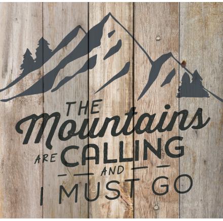 The mountains are calling and I must go