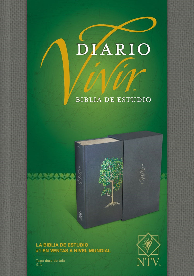 Span-NTV Life Application Study Bible (Biblia De Estudio Del Diario Vivir)-Gray Hardcover Indexed