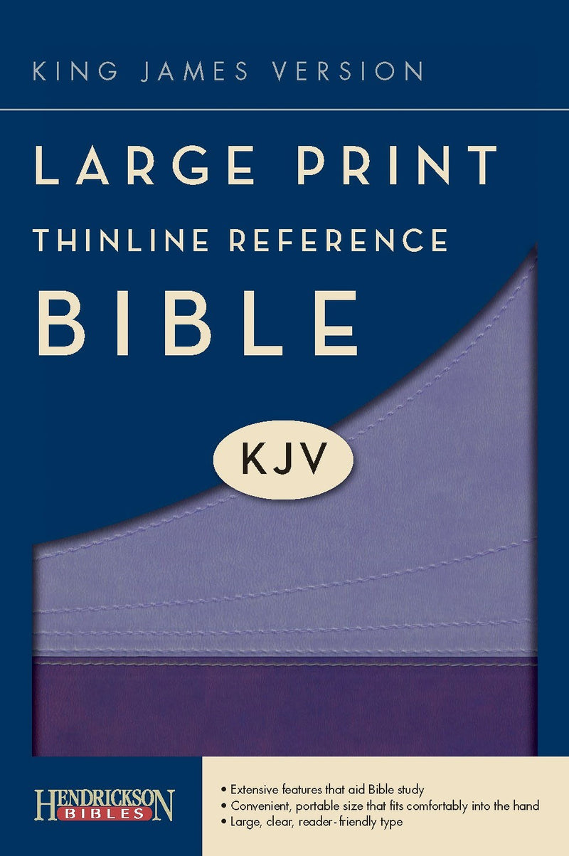 KJV Large Print Thinline Reference Bible-Violet/Lilac Flexisoft