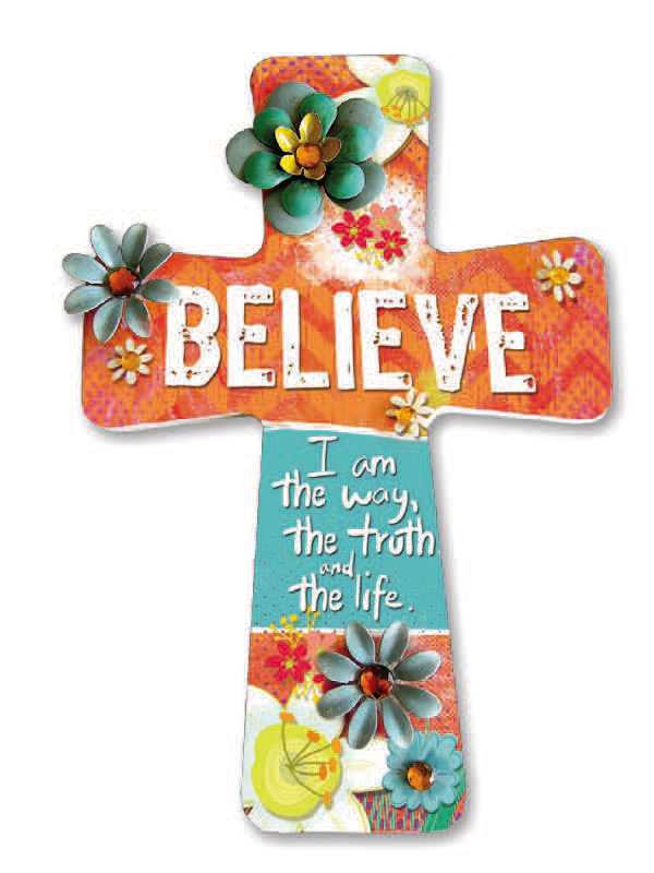 Believe - with metal and jewel accents