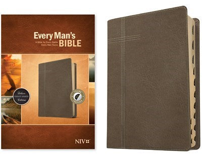 NIV Every Man's Bible-Pursuit Granite LeatherLike Indexed