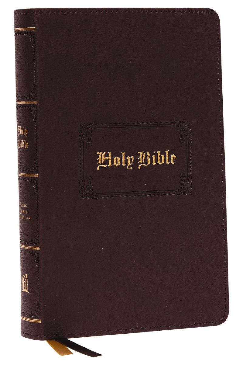 KJV Personal Size Large Print Reference Bible (Comfort Print)-Brown Leathersoft Indexed