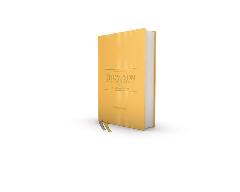 KJV Thompson Chain-Reference Bible (Comfort Print)-Yellow Gold Hardcover