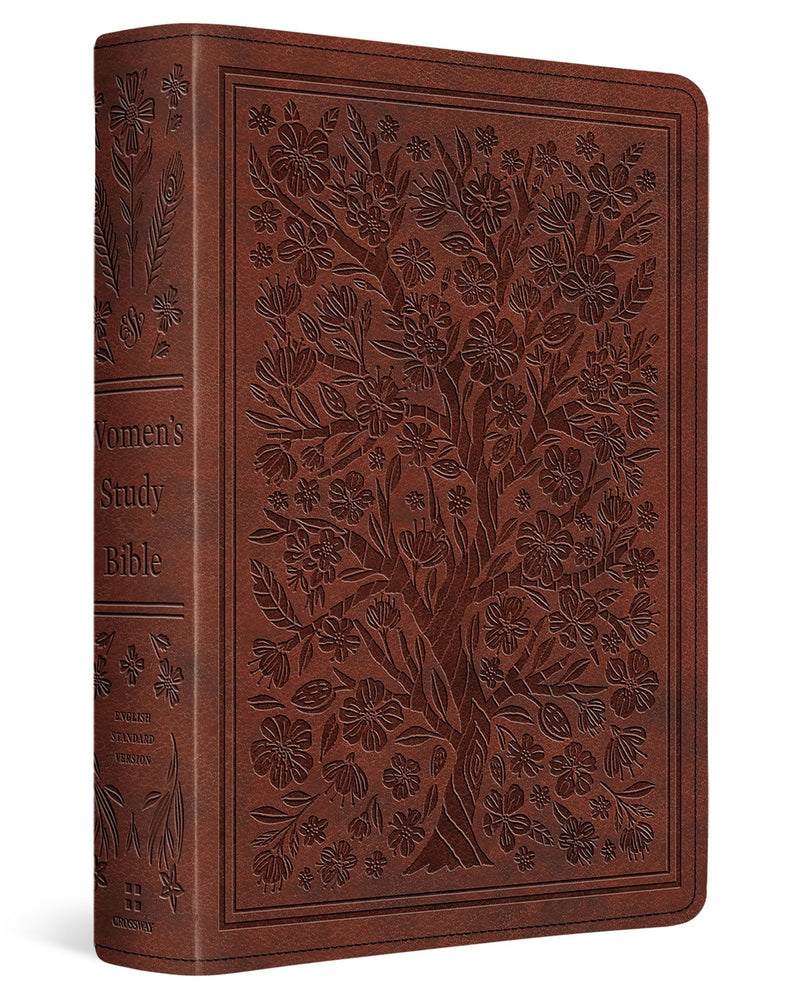ESV Women's Study Bible-Tan  Almond Tree Design TruTone (Not Available=Publisher Postponed)