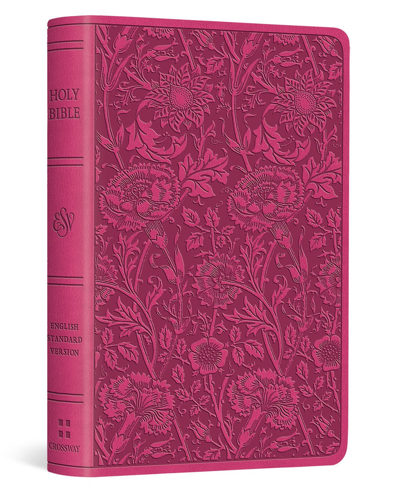 ESV Vest Pocket New Testament With Psalms And Proverbs-Berry  Floral Design TruTone