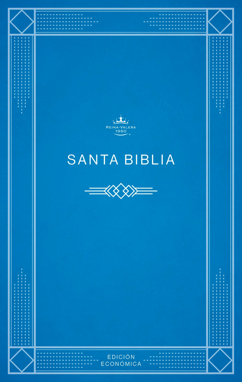 Span-RVR 1960 Economy Bible (Biblia economica de evangelismo)-Blue Softcover