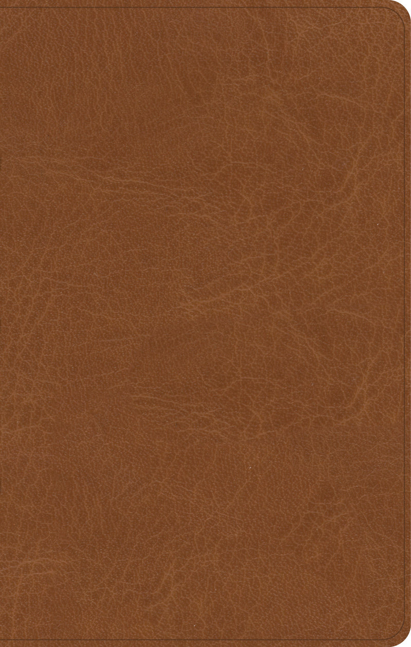 CSB Single-Column Personal Size Bible-Saddle Brown Genuine Leather