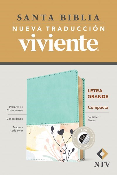 Span-NTV Compact Large Print Bible (Santa Biblia Edicion Compacta  Letra Grande)-Mint LeatherLike Indexed