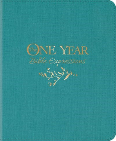 NLT The One Year Bible Expressions-Tidewater Teal LeatherLike