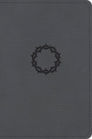 CSB Large Print Compact Reference Bible-Stone Leathertouch