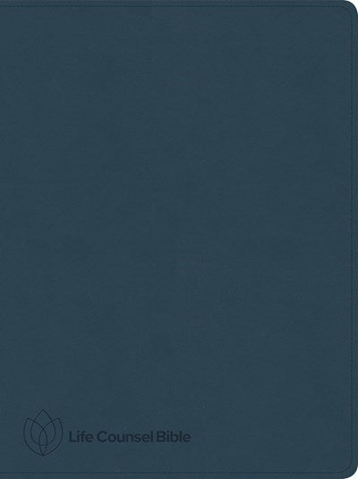 CSB Life Counsel Bible-Slate Blue LeatherTouch