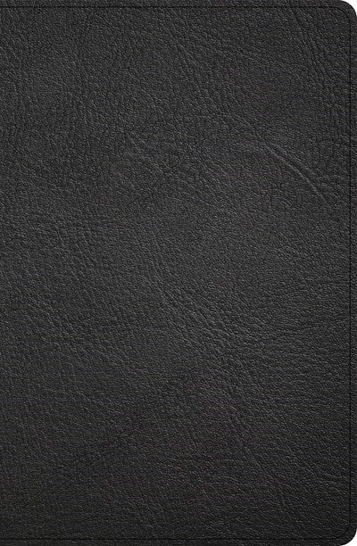 CSB Personal Size Giant Print Bible-Black Genuine Leather Indexed