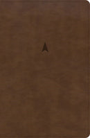 CSB Personal Size Giant Print Bible-Brown LeatherTouch Indexed